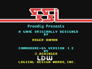 Wargame Construction Set title screen for Commodore 64